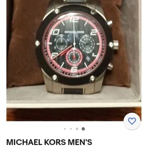 MICHAEL KORS MEN'S CHRONOGRAPH MK8474 - Red, Black, Silver